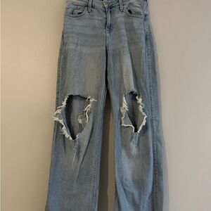 Hollister Light Blue High Rise Vintage Baggy Jeans